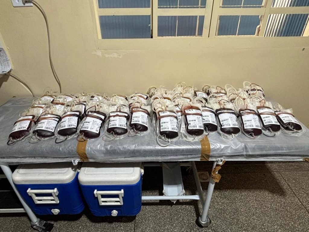 Unidade móvel do Hemosul faz primeira ação em Ribas do Rio Pardo e coleta 273 bolsas de sangue