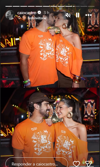 Caio Castro reforça laços com a Bahia durante passagem pelo Carnaval
