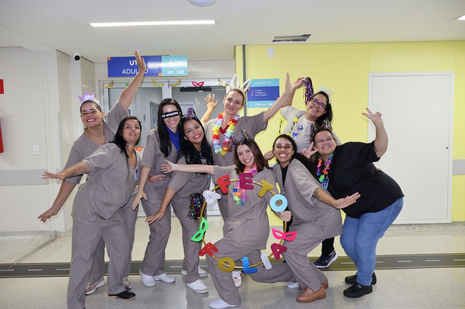 Hospital Regional de Dourados promoveu ações de acolhimento e descontração aos pacientes durante Carnaval