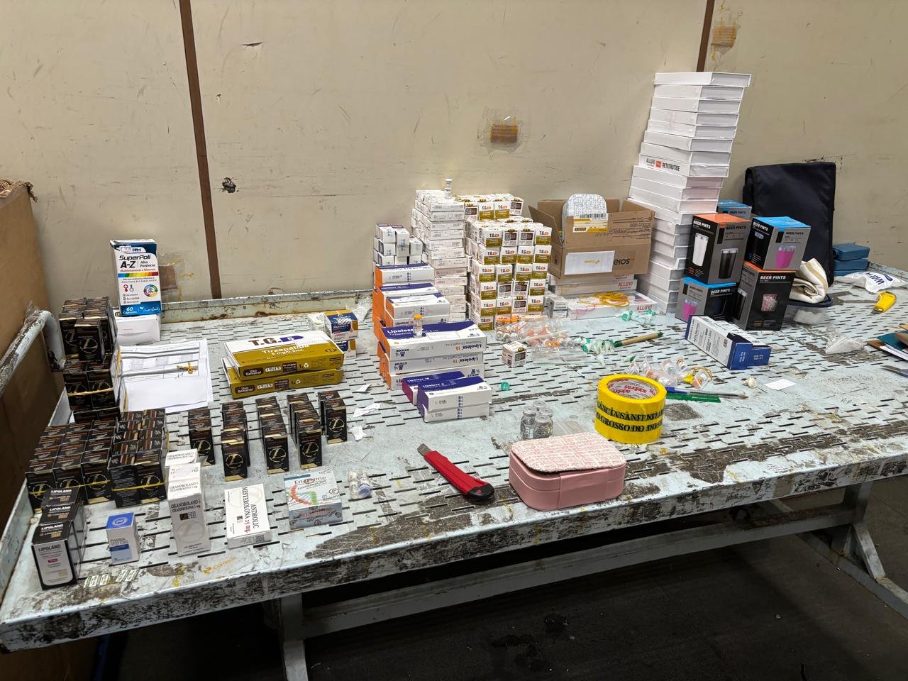 Com fiscalização permanente, SES desmonta rota de envio e apreende lote milionário de canetas emagrecedoras