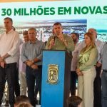 Na região norte de MS, governador celebra aniversário de Sonora e autoriza obras de habitação e asfalto