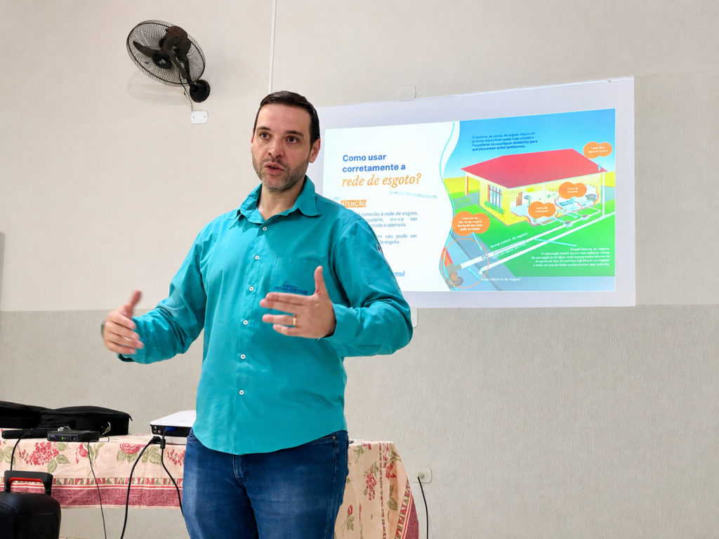 Ambiental MS Pantanal realiza nova capacitação sobre o uso correto da rede de esgoto em Caarapó