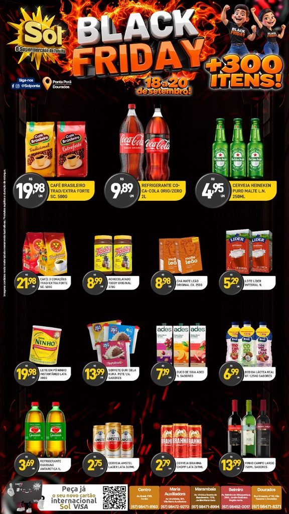 Black Friday do Supermercado Sol. Confira