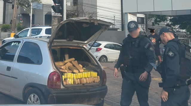 Meia tonelada de maconha que seria levada para TO é apreendida na Afonso Pena